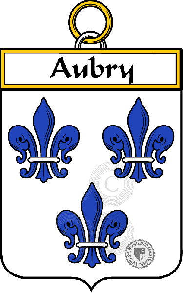 Brasão da família Aubry