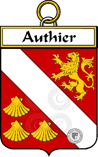 Brasão da família Authier