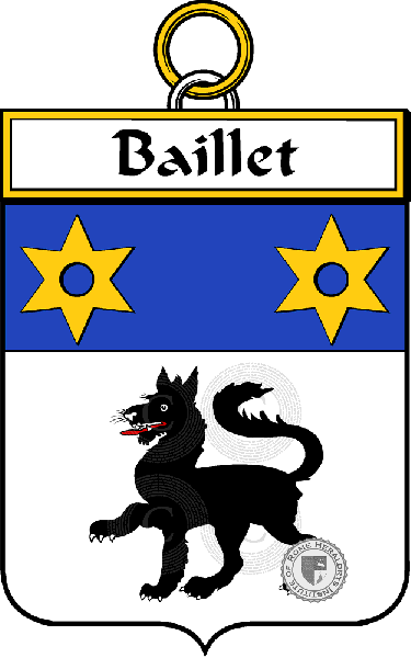 Wappen der Familie Baillet   ref: 33954