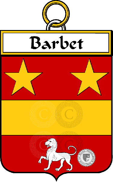 Coat of arms of family Barbet