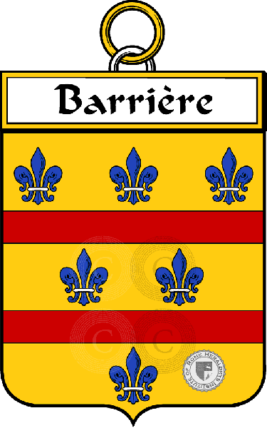 Coat of arms of family Barriere