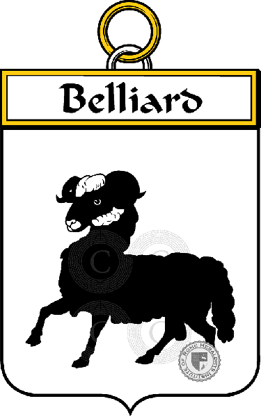 Coat of arms of family Belliard
