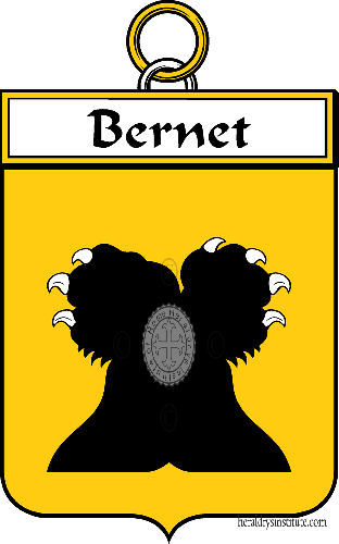 Coat of arms of family Bernet