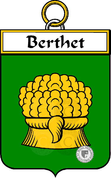Coat of arms of family Berthet