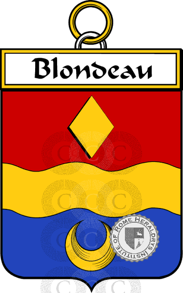 Coat of arms of family Blondeau
