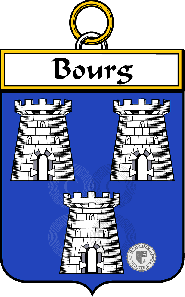 Coat of arms of family Bourg