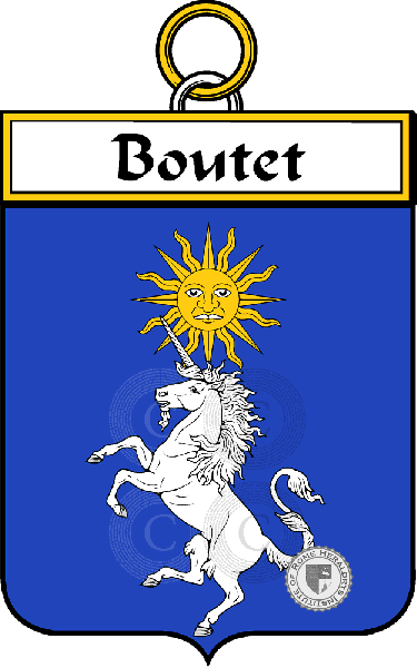 Coat of arms of family Boutet