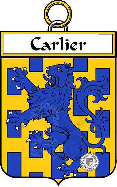 Coat of arms of family Carlier   ref: 34239