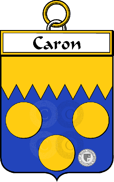 Coat of arms of family Caron