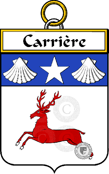 Coat of arms of family Carriere