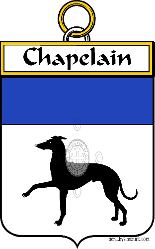 Coat of arms of family Chapelain   ref: 34271