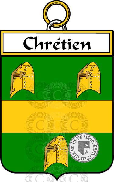 Coat of arms of family Chretien