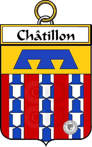 Brasão da família Châtillon   ref: 34313