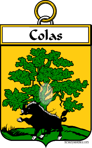Coat of arms of family Colas