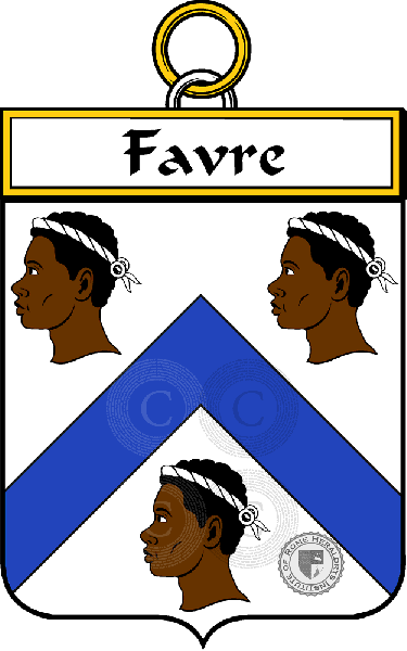 Coat of arms of family Favre