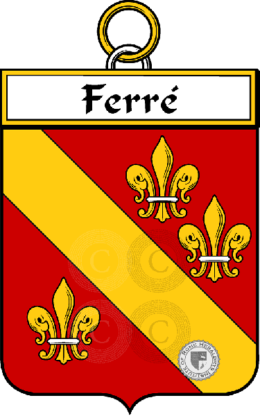Coat of arms of family Ferre