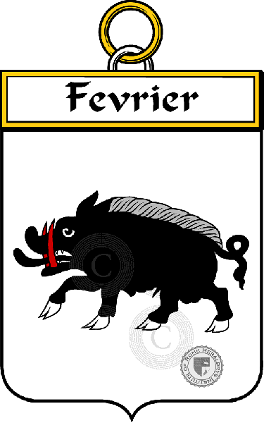 Coat of arms of family Fevrier