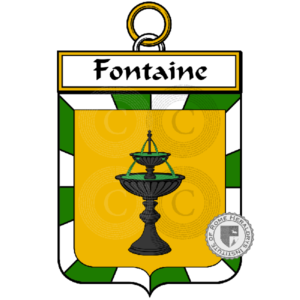 Brasão da família Fontaine