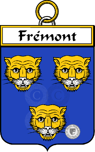 Escudo de la familia Frémont   ref: 34418