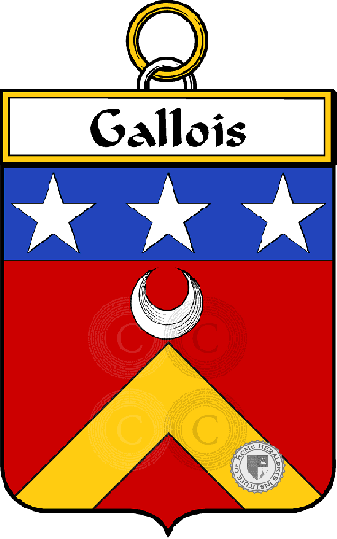 Coat of arms of family Gallois