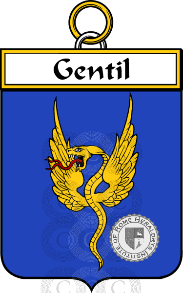 Coat of arms of family Gentil   ref: 34443