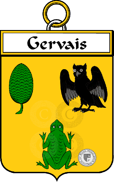 Escudo de la familia Gervais   ref: 34449