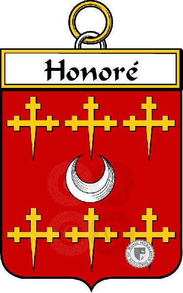Coat of arms of family Honoré