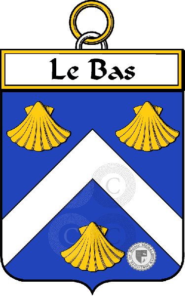 Coat of arms of family Le Bas