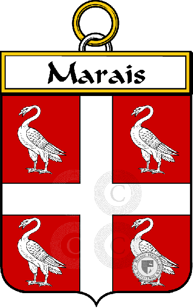 Coat of arms of family Marais