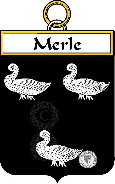 Coat of arms of family Merle