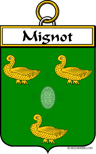 Coat of arms of family Mignot