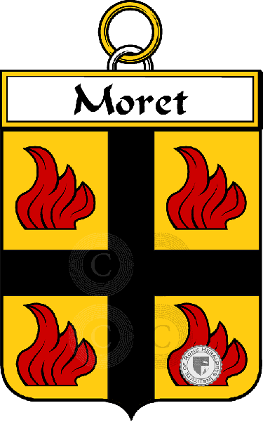 Coat of arms of family Moret