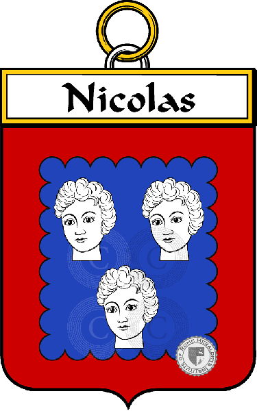 Coat of arms of family Nicolas