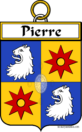 Coat of arms of family Pierre