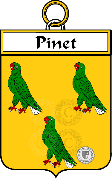 Coat of arms of family Pinet