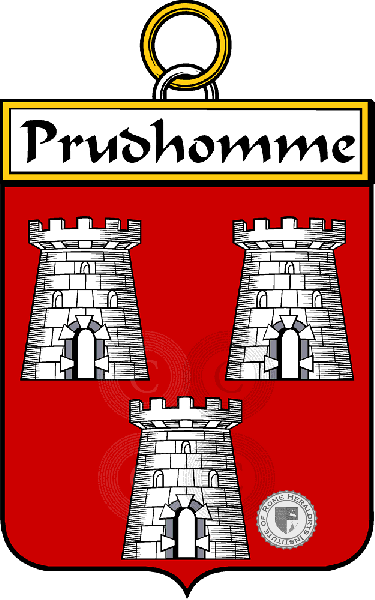 Coat of arms of family Prudhomme