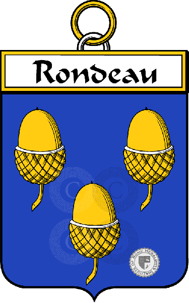 Coat of arms of family Rondeau