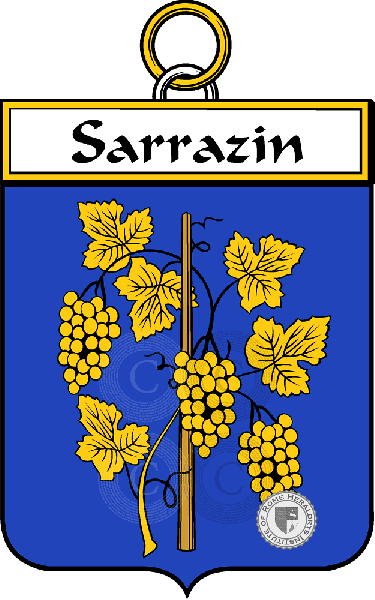 Brasão da família Sarrazin