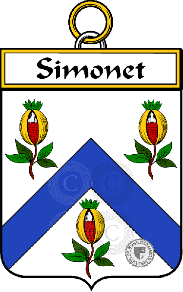 Coat of arms of family Simonet