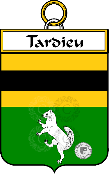Coat of arms of family Tardieu