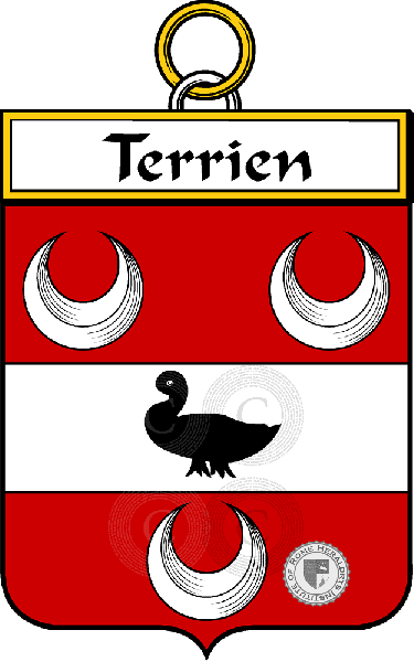 Coat of arms of family Terrien