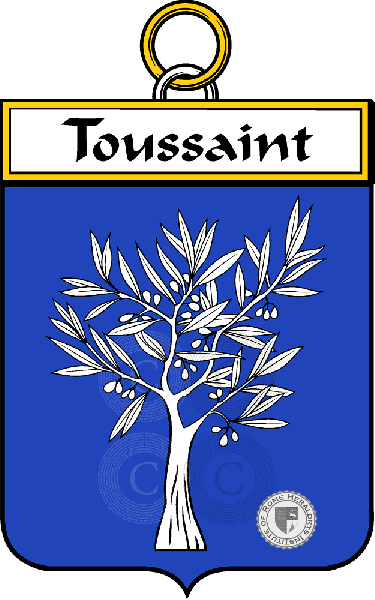 Brasão da família Toussaint   ref: 35027