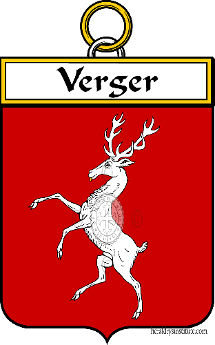 Coat of arms of family Verger