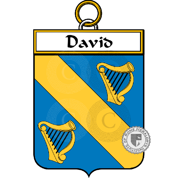 Coat of arms of family David   ref: 35076