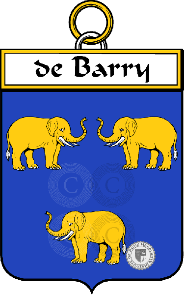 Coat of arms of family De Barry