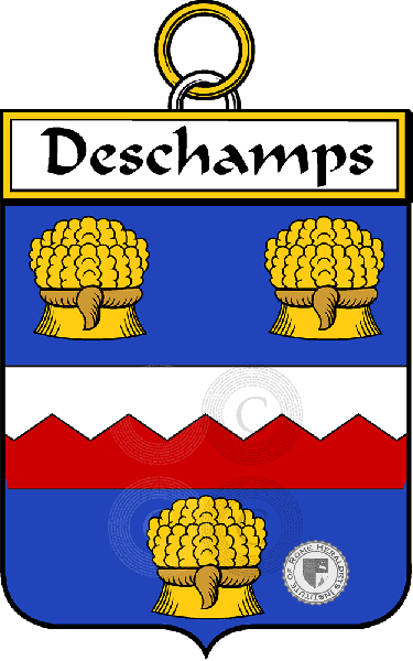Coat of arms of family Deschamps