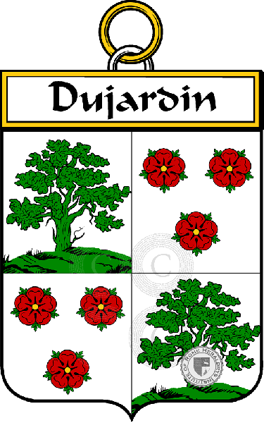 Escudo de la familia Dujardin