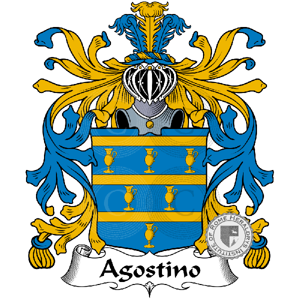 Escudo de la familia Agostino, D