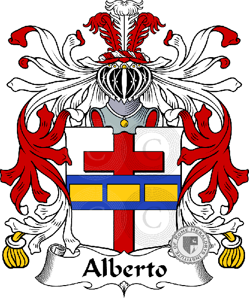 Coat of arms of family Alberto