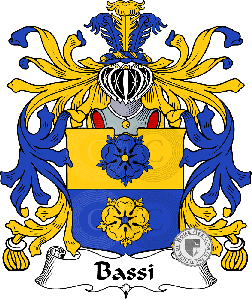 Coat of arms of family Bassi